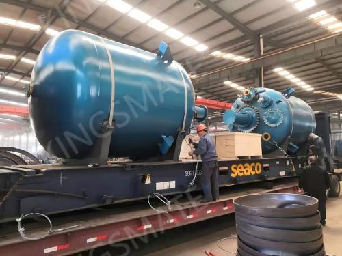 闭式6300升搪玻璃反应釜